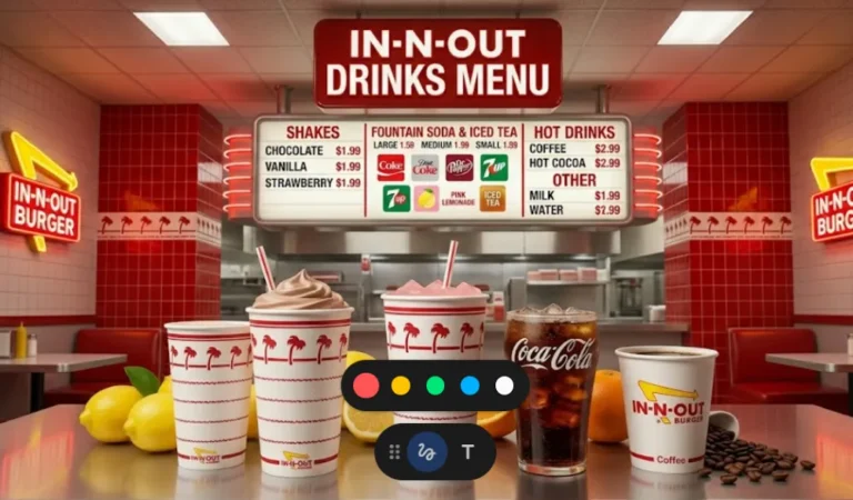 In-N-Out Drink Menu